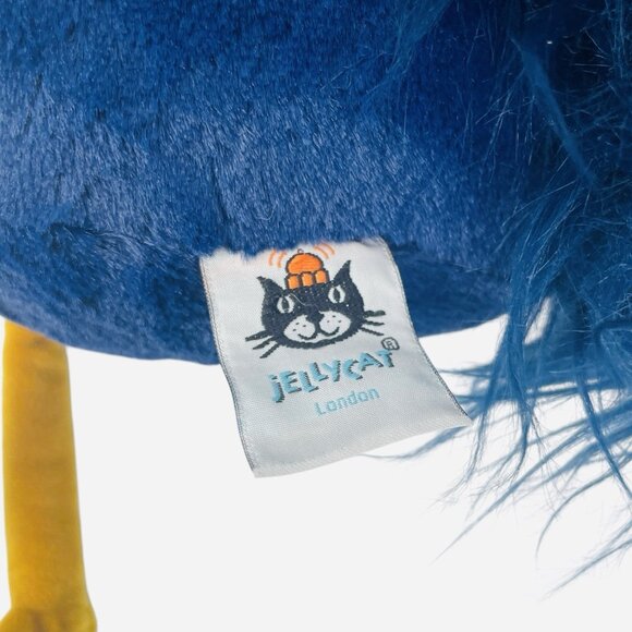 RARE JellyCat Retired Electra Plume 20" Peacock Plush Blue Green Bird Fuzzy Cute - Picture 8 of 10